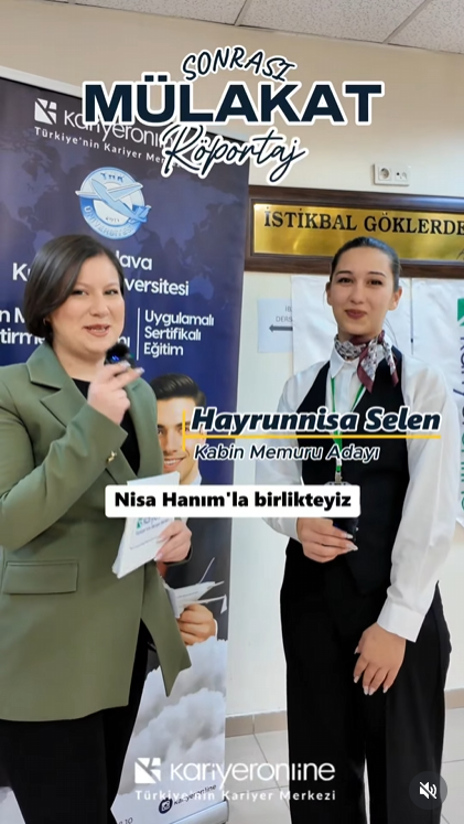 Mülakat provası sonra röportaj
